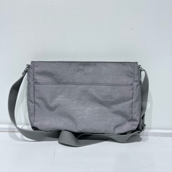Kipling Angie Crossbody Bag Grey Lightweight Nylon Travel Purse Multi-Pocket - Picture 2 of 15